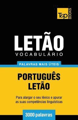 bokomslag Vocabulário Português-Letão - 3000 palavras mais úteis