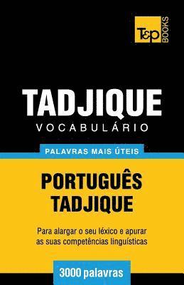 bokomslag Vocabulrio Portugus-Tadjique - 3000 palavras mais teis