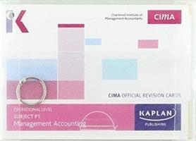 bokomslag P1 MANAGEMENT ACCOUNTING - REVISION CARDS