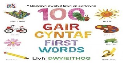 Y Lindysyn Llwglyd Iawn yn cyflwyno 100 Gair Cyntaf (First Words)