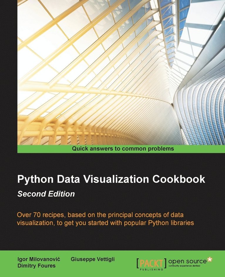 Igor Milovanovic, Dimitry Fourés, Igor Milovanovi¿, Giuseppe Vettigli - Python Data Visualization Cookbook Second Edition, Häftad