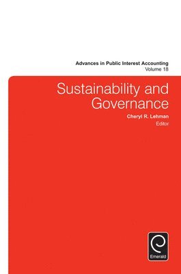 Cheryl R. Lehman - Sustainability and Governance, Inbunden