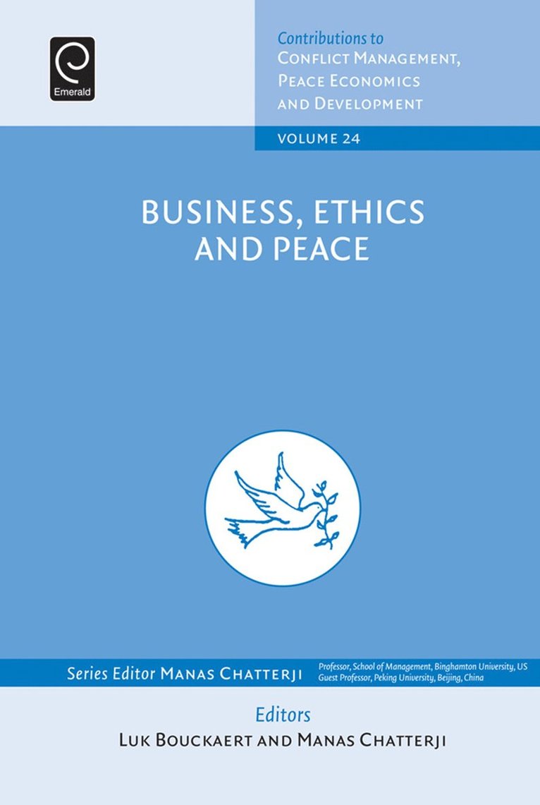 Luk Bouckaert, Manas Chatterji, USA) Chatterji, Manas (Binghamton University - Business, Ethics and Peace, Inbunden