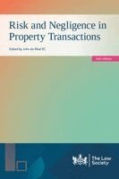Risk and Negligence in Property Transactions, Häftad