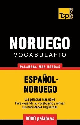 bokomslag Vocabulario Espaol-Noruego - 9000 palabras ms usadas