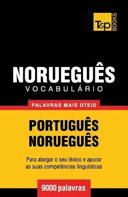 bokomslag Vocabulrio Portugus-Noruegus - 9000 palavras mais teis