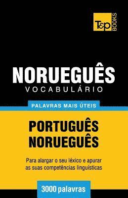 bokomslag Vocabulrio Portugus-Noruegus - 3000 palavras mais teis