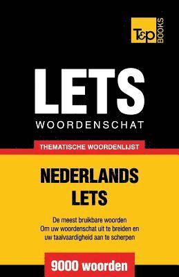 bokomslag Thematische woordenschat Nederlands-Lets - 9000 woorden