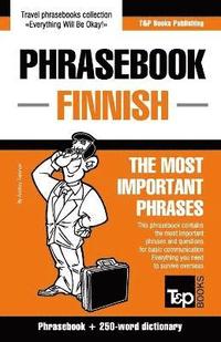bokomslag English-Finnish phrasebook and 250-word mini dictionary