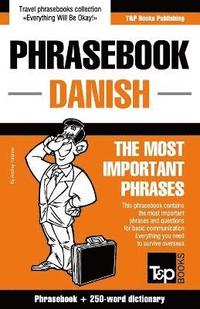 bokomslag English-Danish phrasebook and 250-word mini dictionary