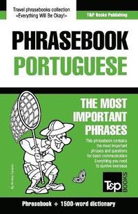 bokomslag English-Portuguese phrasebook and 1500-word dictionary