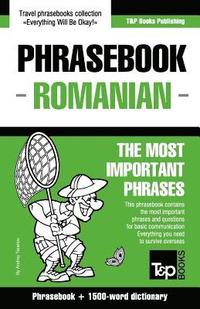 bokomslag English-Romanian phrasebook and 1500-word dictionary