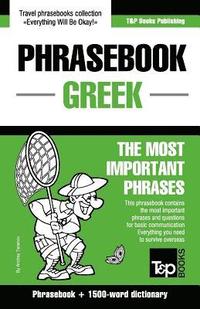 bokomslag English-Greek phrasebook and 1500-word dictionary