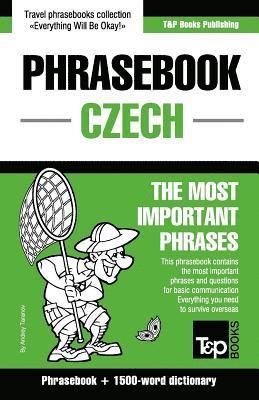 bokomslag English-Czech phrasebook and 1500-word dictionary