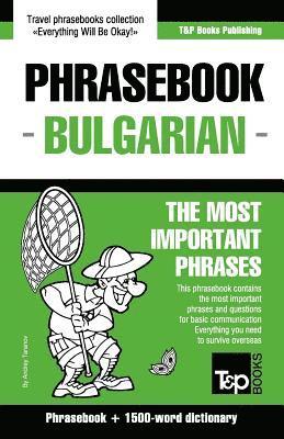 bokomslag English-Bulgarian phrasebook and 1500-word dictionary