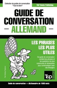 bokomslag Guide de conversation Francais-Allemand et dictionnaire concis de 1500 mots