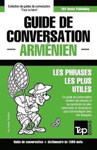 bokomslag Guide de conversation Français-Arménien et dictionnaire concis de 1500 mots