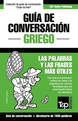 bokomslag Gua de Conversacin Espaol-Griego y diccionario conciso de 1500 palabras