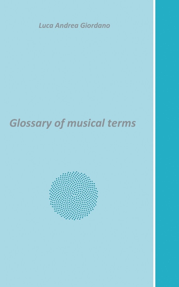 Glossary of musical terms 1