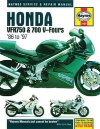 bokomslag Honda VFR750 & 700 V-Fours (86 - 97) Haynes Repair Manual