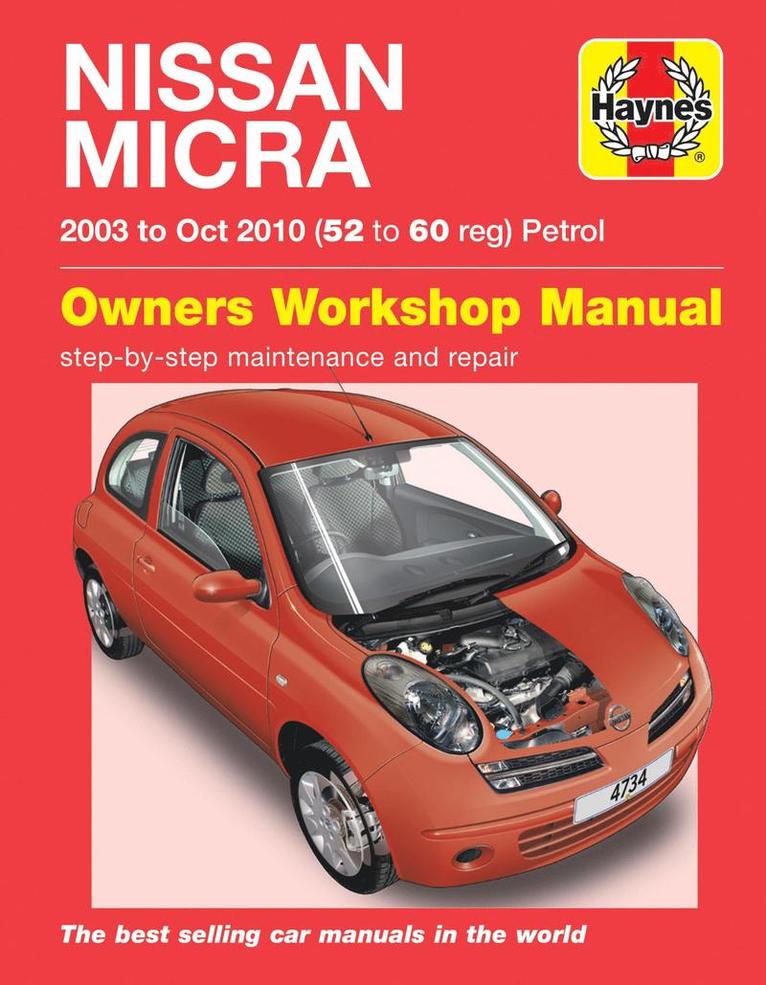 Haynes Publishing - Nissan Micra (03 - Oct 10) Haynes Repair Manual, Häftad