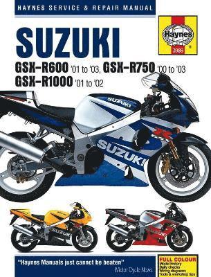 Suzuki GSX-R600 (01 - 03), GSX-R750 (00 - 03), GSX-R1000 (01 - 02) Haynes Repair Manual 1