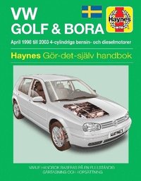 bokomslag VW Golf IV and Bora (1998 - 2003) Haynes Repair Manual (svenske utgava)