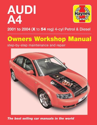 bokomslag Audi A4 Petrol & Diesel (01 - 04) Haynes Repair Manual