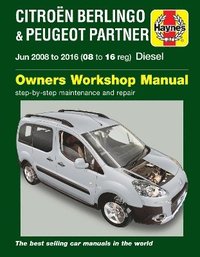 bokomslag Citroen Berlingo & Peugeot Partner Diesel (June 08 - 16) 08 to 16 Haynes Repair Manual