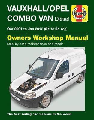 Martynn Randall - Vauxhall/Opel Combo Diesel Van (Oct 2001 to Jan 2012) 51 to 61 Haynes Repair Manual, Häftad