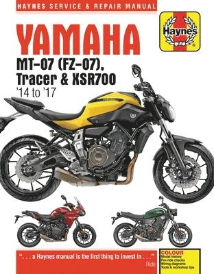 Matthew Coombs - Yamaha MT-07, Tracer & XSR700 (14 to 17) Haynes Repair Manual, Häftad