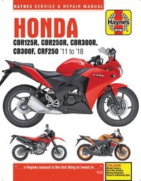 bokomslag Honda CBR125R, CBR250R, CBR300R, CB300F & CRF250 (11-18)