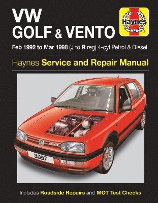 bokomslag VW Golf & Vento Petrol & Diesel (Feb 92 - Mar 98)