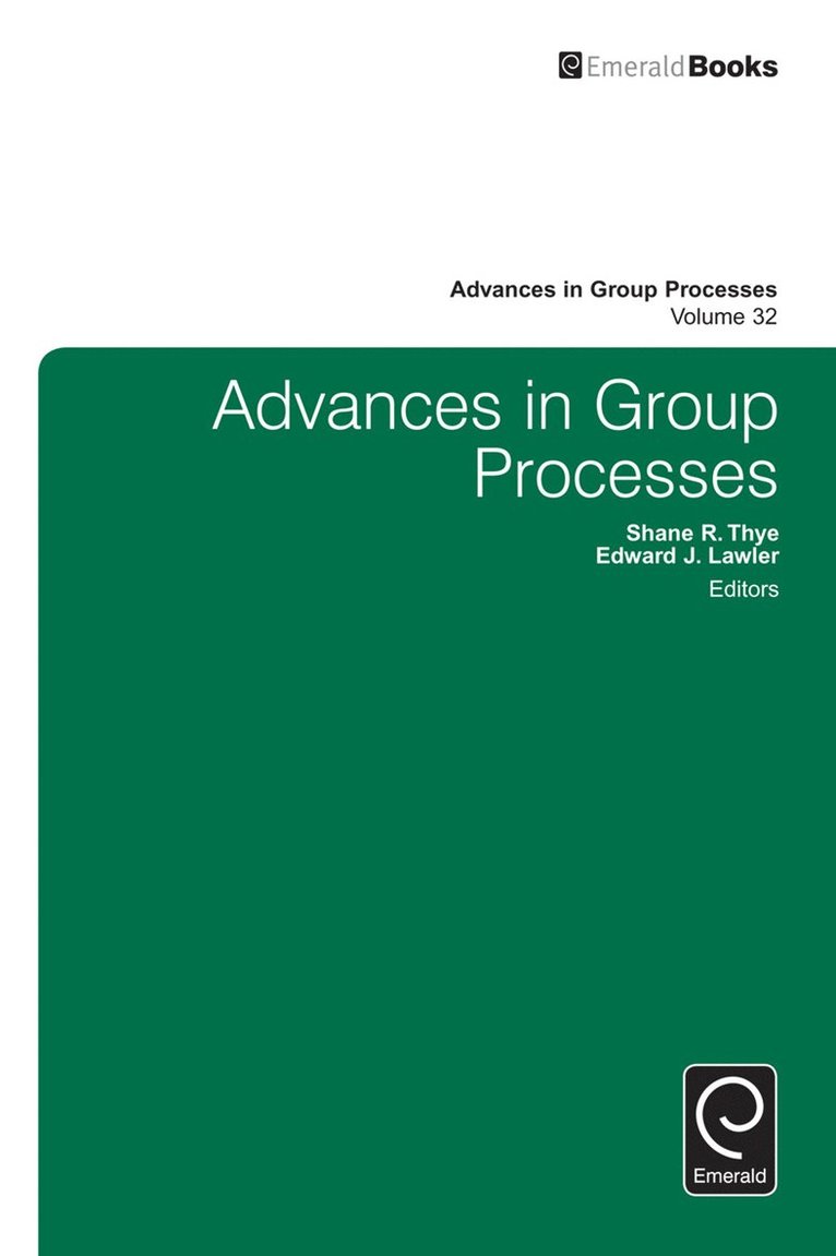 Advances in Group Processes 1