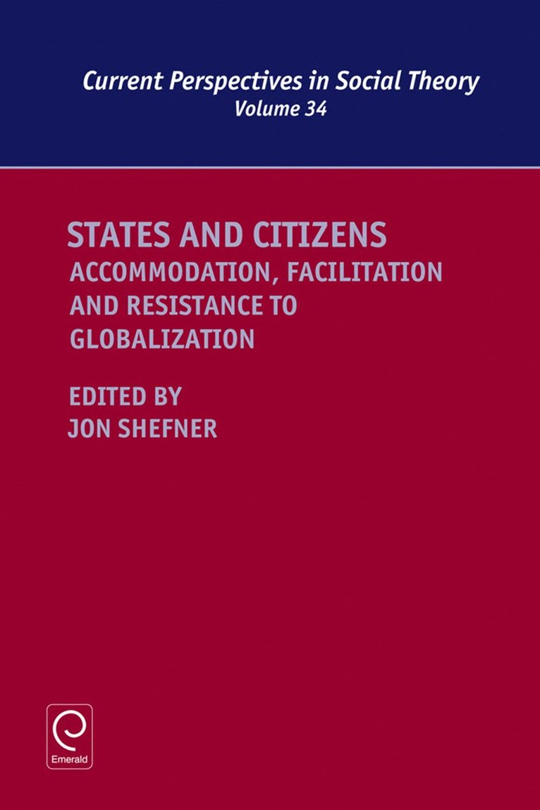 Jon Shefner - States and Citizens, Inbunden