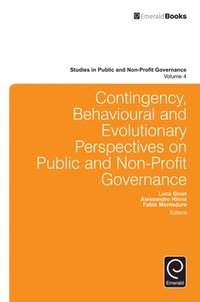 bokomslag Contingency, Behavioural and Evolutionary Perspectives on Public and Non-Profit Governance