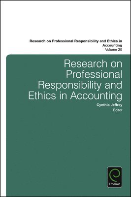 bokomslag Research on Professional Responsibility and Ethics in Accounting