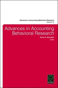 bokomslag Advances in Accounting Behavioral Research