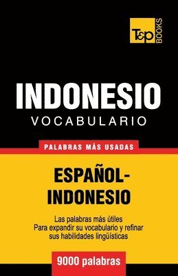 bokomslag Vocabulario espaol-indonesio - 9000 palabras ms usadas