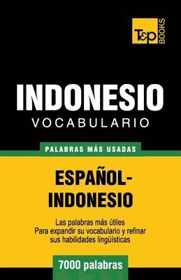 bokomslag Vocabulario español-indonesio - 7000 palabras más usadas