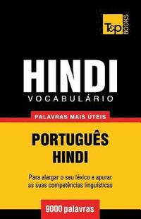 bokomslag Vocabulrio Portugus-Hindi - 9000 palavras mais teis