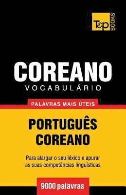 bokomslag Vocabulário Português-Coreano - 9000 palavras mais úteis