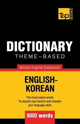 bokomslag Theme-based dictionary British English-Korean - 9000 words