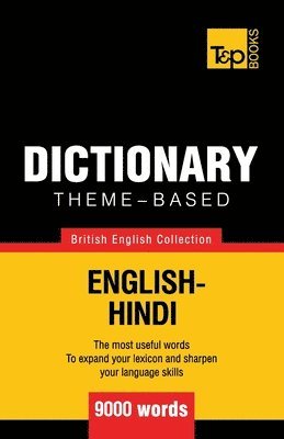 bokomslag Theme-based dictionary British English-Hindi - 9000 words