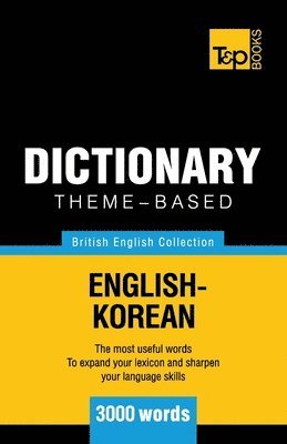 Theme-based dictionary British English-Korean - 3000 words 1