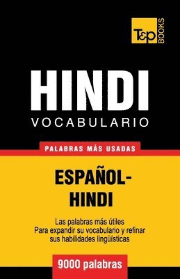 bokomslag Vocabulario Espaol-Hindi - 9000 palabras ms usadas
