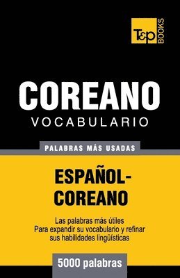 bokomslag Vocabulario Español-Coreano - 5000 palabras más usadas