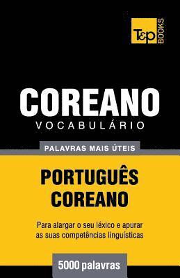 bokomslag Vocabulário Português-Coreano - 5000 palavras mais úteis