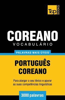 bokomslag Vocabulário Português-Coreano - 3000 palavras mais úteis