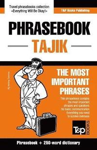 bokomslag English-Tajik phrasebook and 250-word mini dictionary